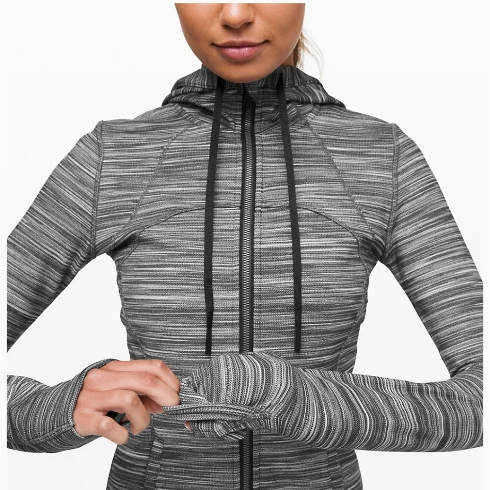 Lululemon Define Hooded Nulu Jacket HBLK/WHT/BLK 4 Nwt - Picture 9 of 13